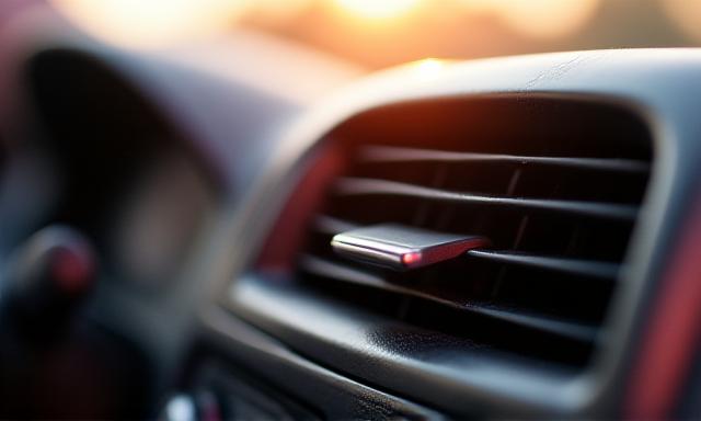 Interiores de coche siendo refrescados con aceites esenciales
